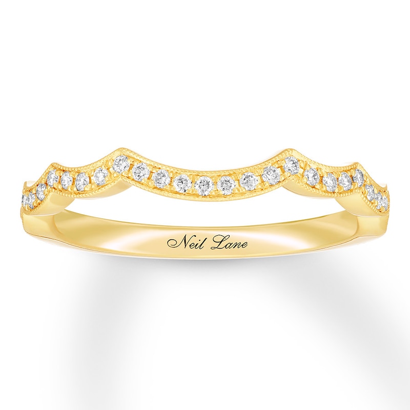 Main Image 1 of Neil Lane Wedding Band 1/6 ct tw Diamonds 14K Yellow Gold