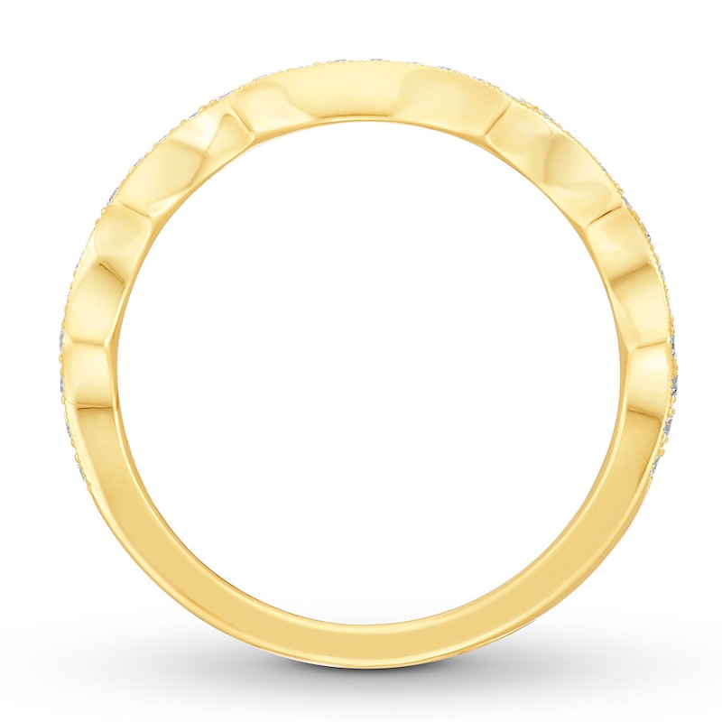Main Image 2 of Neil Lane Wedding Band 1/6 ct tw Diamonds 14K Yellow Gold