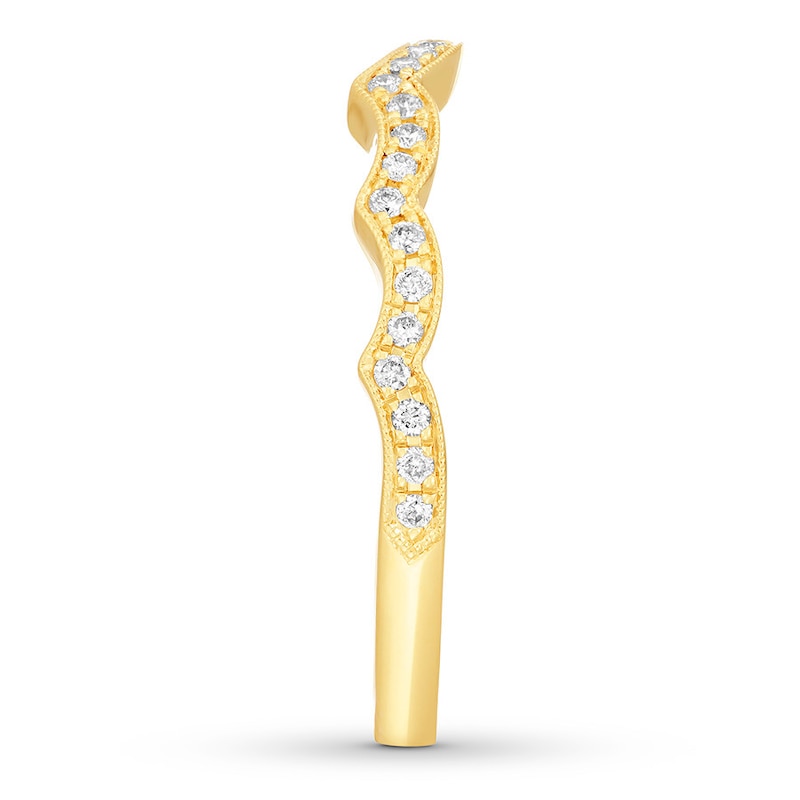 Main Image 3 of Neil Lane Wedding Band 1/6 ct tw Diamonds 14K Yellow Gold