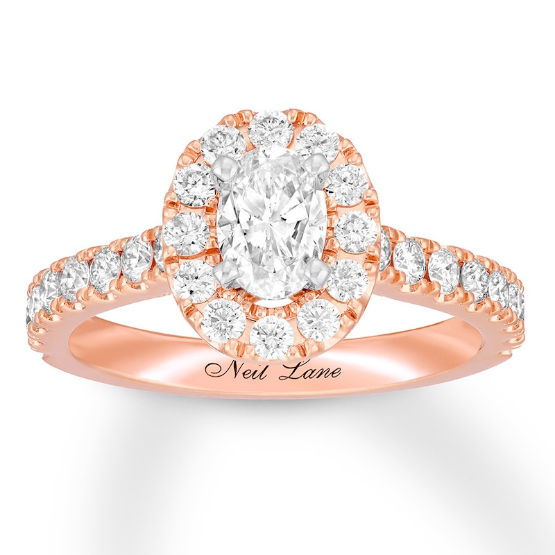Main Image 1 of Neil Lane Diamond Engagement Ring 1-1/2 ct tw 14K Rose Gold