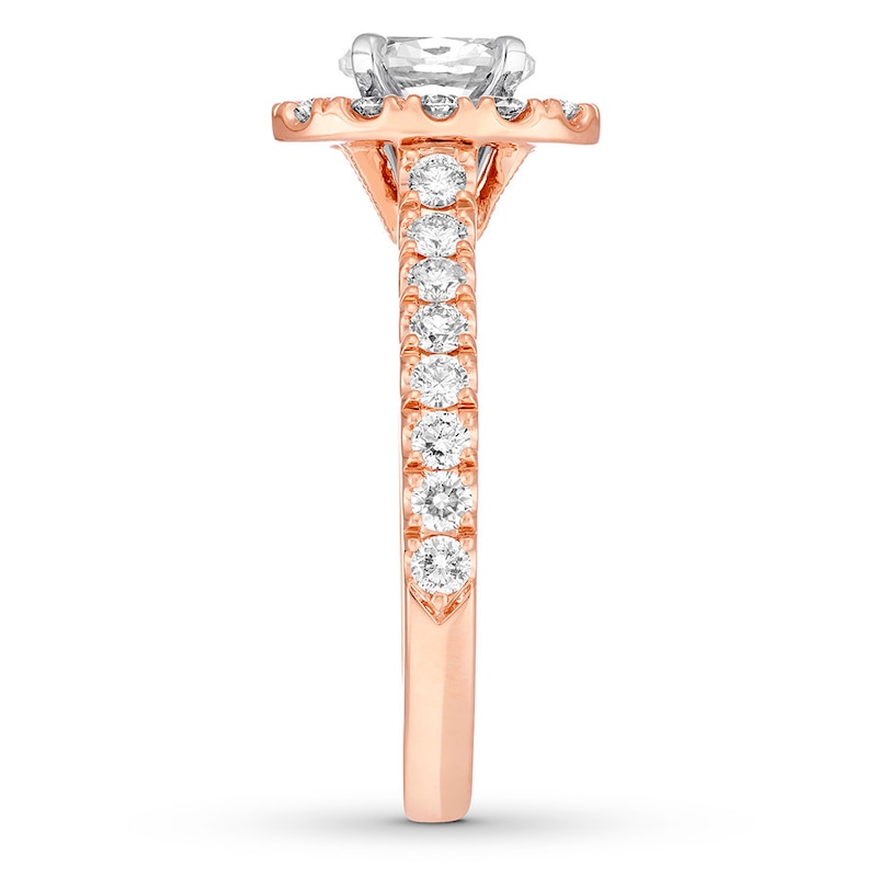 Main Image 3 of Neil Lane Diamond Engagement Ring 1-1/2 ct tw 14K Rose Gold