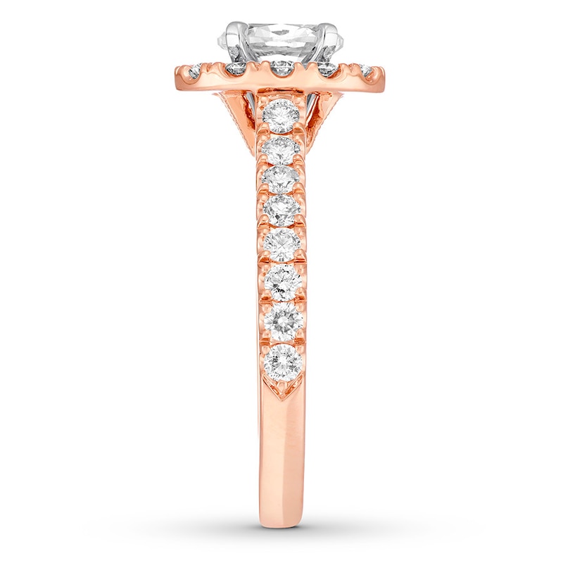 Neil Lane Diamond Engagement Ring 1-1/2 ct tw 14K Rose Gold