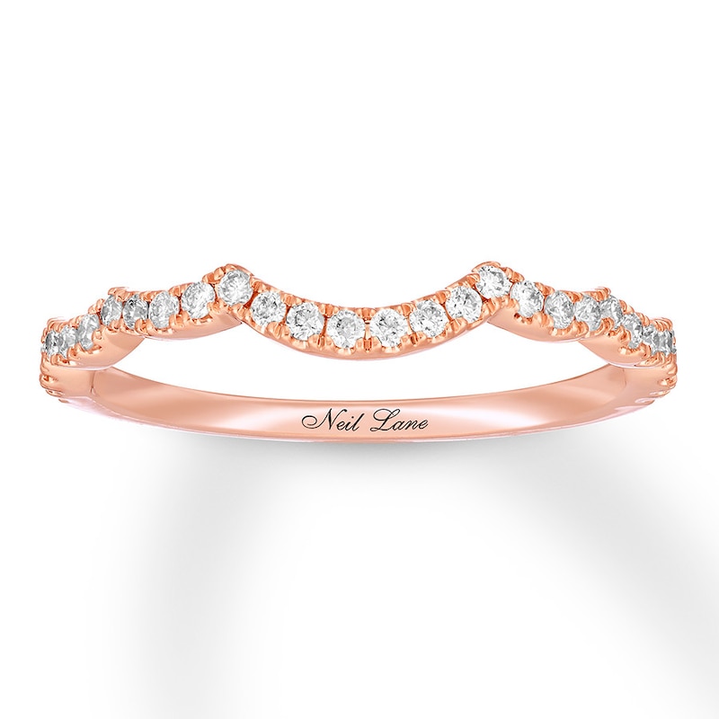 Main Image 1 of Neil Lane Wedding Band 1/5 ct tw Diamonds 14K Rose Gold