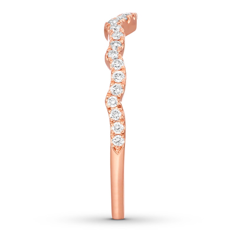 Main Image 3 of Neil Lane Wedding Band 1/5 ct tw Diamonds 14K Rose Gold