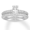 Neil Lane Diamond Bridal Set 2 ct tw Oval & Round-cut 14K White Gold