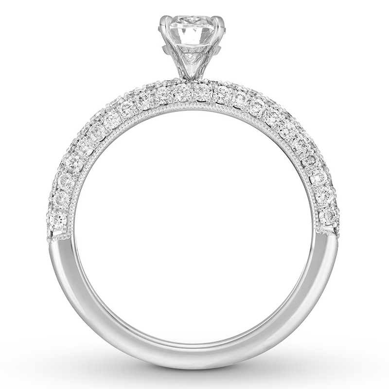 Main Image 2 of Neil Lane Diamond Bridal Set 2 ct tw Oval & Round-cut 14K White Gold