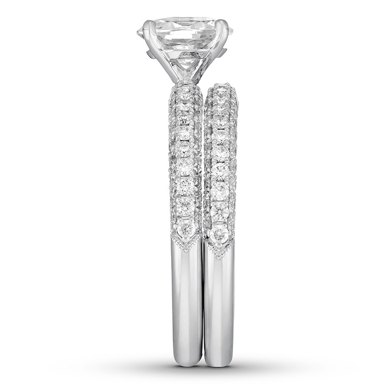 Main Image 3 of Neil Lane Diamond Bridal Set 2 ct tw Oval & Round-cut 14K White Gold
