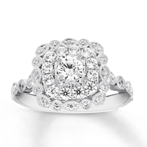 Diamond Engagement Ring 7/8 ct tw Round-cut 14K White Gold | Rings Clearance | Clearance | Kay