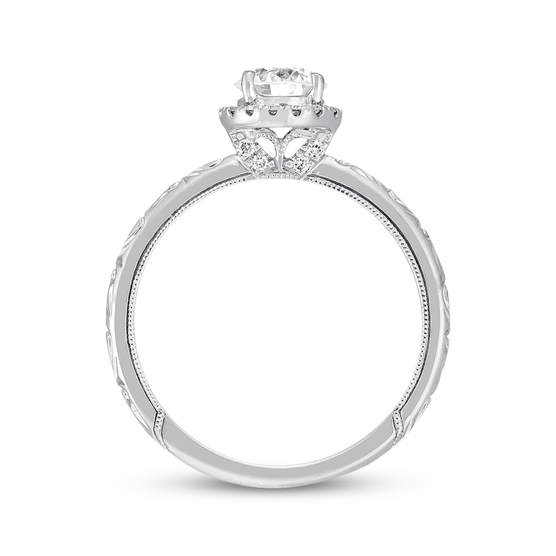 Neil Lane Round-cut Diamond Engagement Ring 7/8 ct tw 14K White Gold