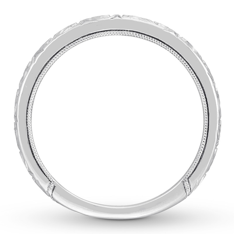 Neil Lane Engraved Wedding Band 14K White Gold