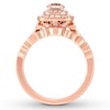 Thumbnail Image 2 of Neil Lane Morganite Bridal Set 3/4 ct tw Diamonds 14K Rose Gold