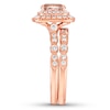 Thumbnail Image 3 of Neil Lane Morganite Bridal Set 3/4 ct tw Diamonds 14K Rose Gold
