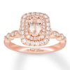 Thumbnail Image 0 of Neil Lane Oval Morganite Engagement Ring 5/8 ct tw Diamonds 14K Rose Gold
