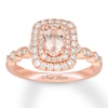 Thumbnail Image 1 of Neil Lane Oval Morganite Engagement Ring 5/8 ct tw Diamonds 14K Rose Gold
