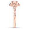Thumbnail Image 2 of Neil Lane Oval Morganite Engagement Ring 5/8 ct tw Diamonds 14K Rose Gold