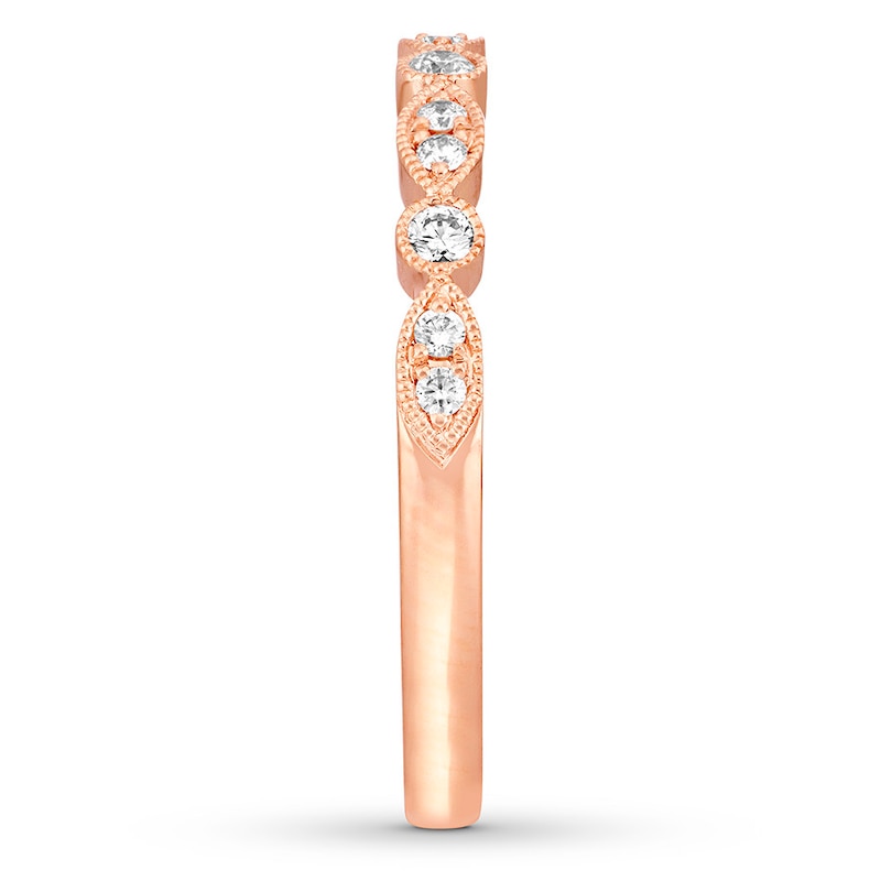 Main Image 9 of Neil Lane Bridal Wedding Band 1/5 ct tw Diamonds 14K Rose Gold