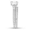 Thumbnail Image 3 of Neil Lane Diamond Bridal Set 1-5/8 ct tw Emerald, Baguette & Round-cut 14K White Gold