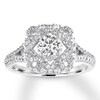 Thumbnail Image 0 of Diamond Engagement Ring 7/8 ct tw Round-cut 14K White Gold