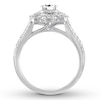 Thumbnail Image 2 of Diamond Engagement Ring 7/8 ct tw Round-cut 14K White Gold
