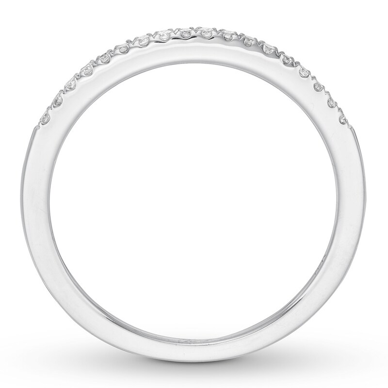 Diamond Wedding Band 1/15 ct tw Round-cut 10K White Gold