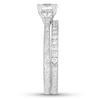 Thumbnail Image 3 of Neil Lane Diamond Bridal Set 1-5/8 ct tw Cushion & Round-cut 14K White Gold