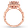 Neil Lane Cushion-cut Morganite Engagement Ring 1/2 ct tw Diamonds 14K Rose Gold