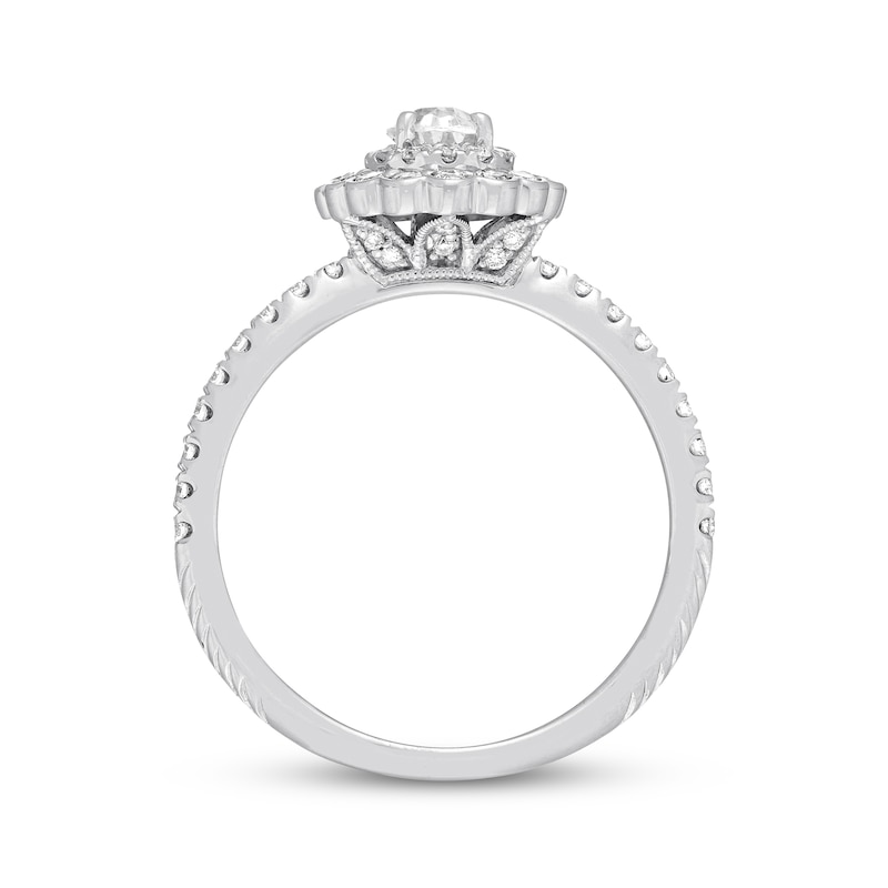 Main Image 3 of Neil Lane Oval-Shaped Diamond Engagement Ring 7/8 ct tw 14K White Gold