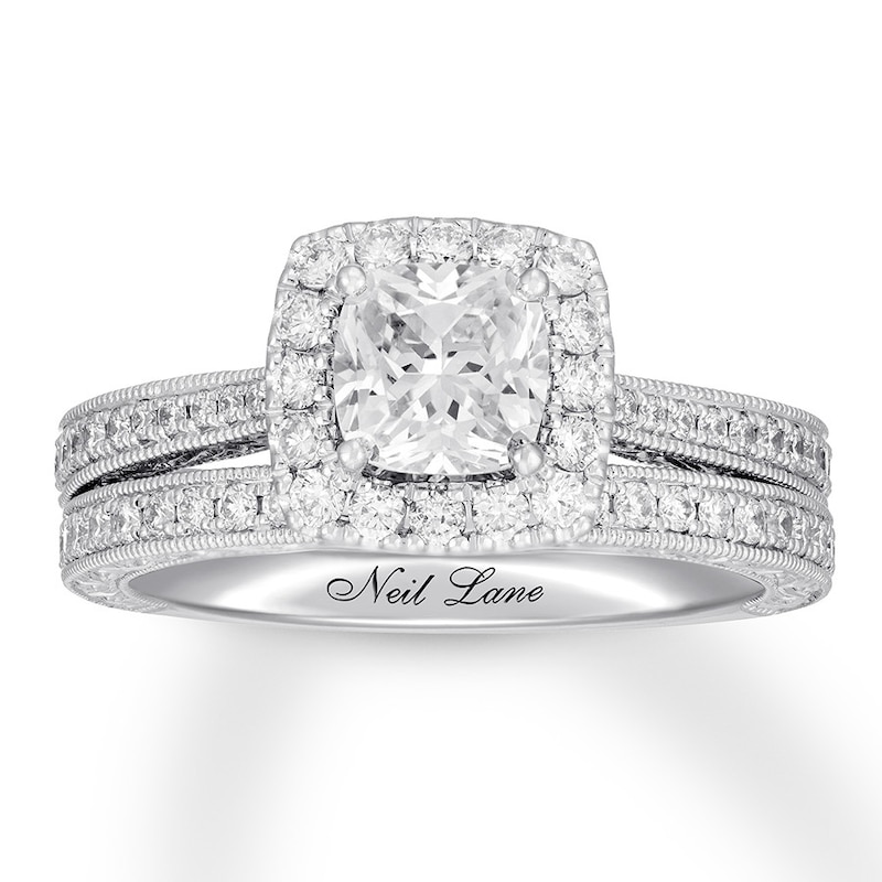 Neil Lane Bridal Set 1 5/8 ct tw Diamonds 14K White Gold