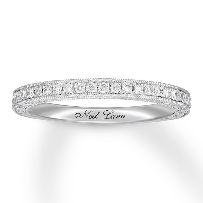 Neil Lane Diamond Wedding Band 1/4 ct tw Round 14K White Gold