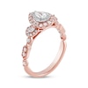 Thumbnail Image 2 of Diamond Engagement Ring 3/4 ct tw Pear & Round-Cut 14K Rose Gold
