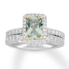 Neil Lane Green Quartz Bridal Set 1 ct tw Diamonds 14K White Gold