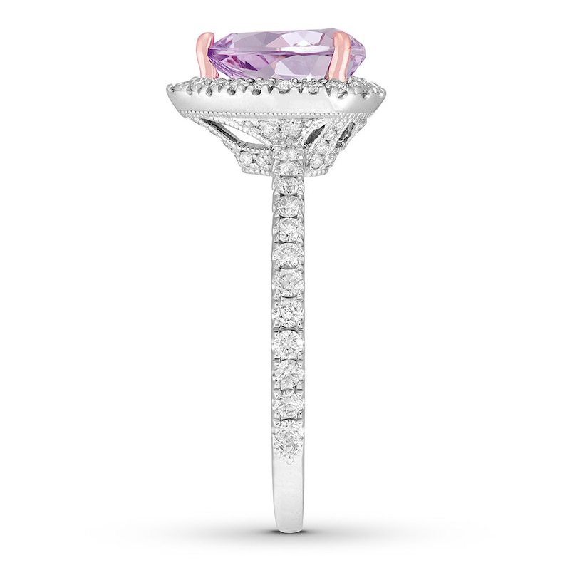 Neil Lane Quartz Engagement Ring 1/2 ct tw Diamonds 14K Gold