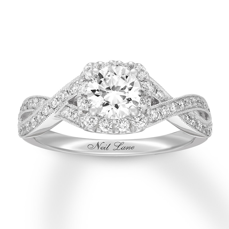 Neil Lane Diamond Engagement Ring 1-1/8 ct tw 14K White Gold