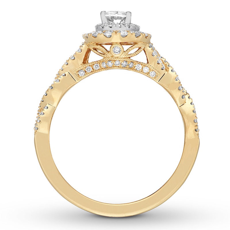 Main Image 5 of Neil Lane Bridal Diamond Ring 1-1/6 cts tw 14K Two-Tone Gold