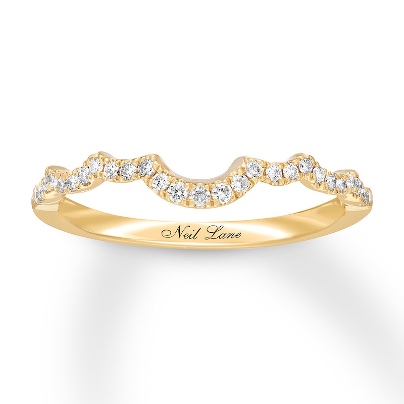 Main Image 7 of Neil Lane Wedding Band 1/6 ct tw Diamonds 14K Yellow Gold