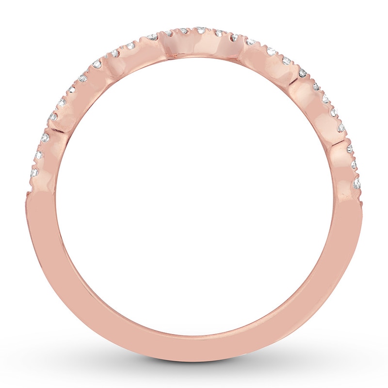 Main Image 8 of Neil Lane Wedding Band 1/6 ct tw Diamonds 14K Rose Gold