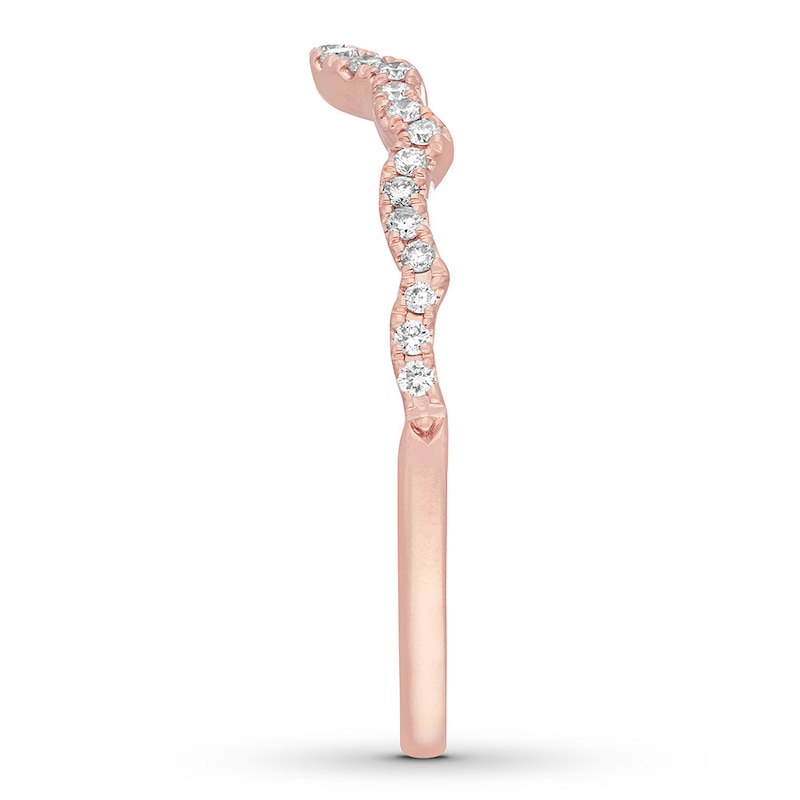 Main Image 9 of Neil Lane Wedding Band 1/6 ct tw Diamonds 14K Rose Gold
