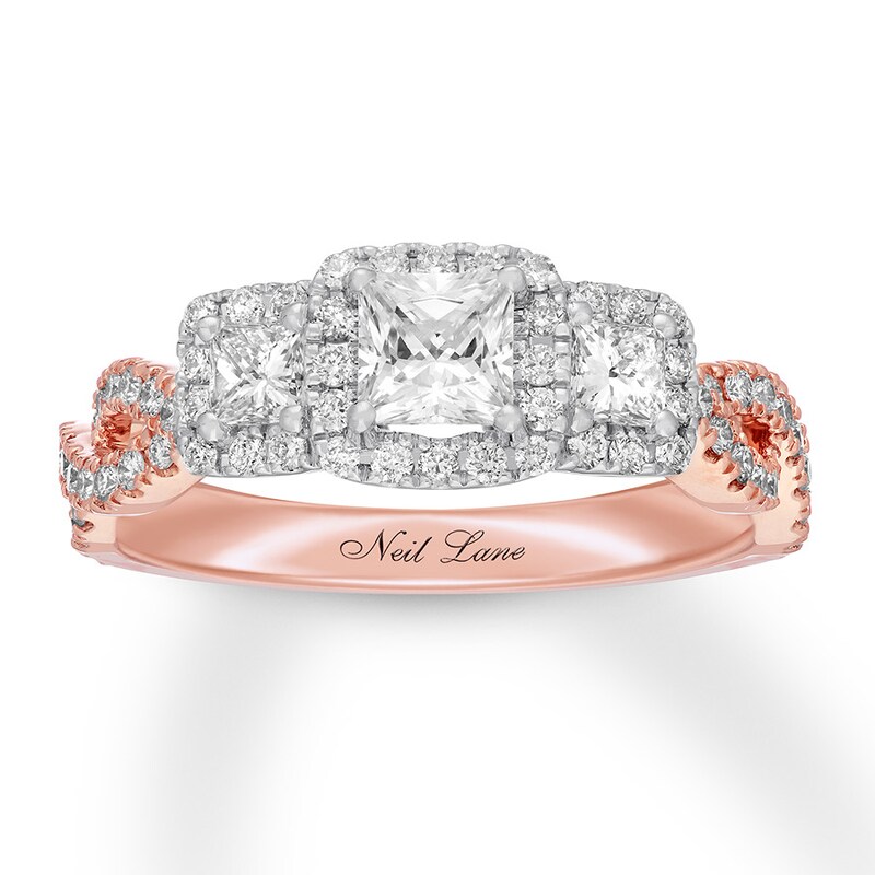 Neil Lane Engagement Ring 1-1/8 ct tw Diamonds 14K Rose Gold