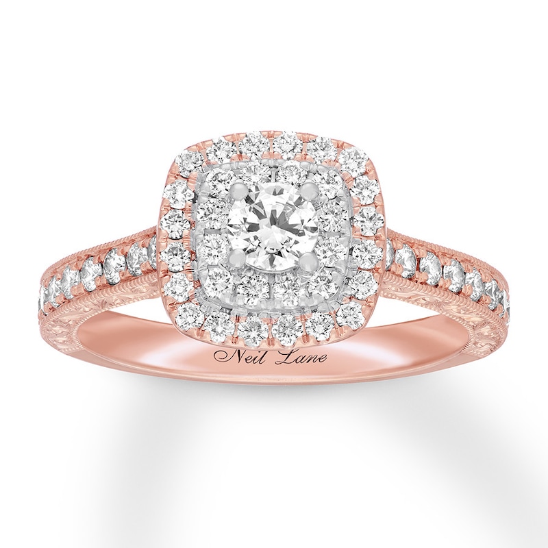 Main Image 1 of Neil Lane Engagement Ring 7/8 ct tw Diamonds 14K Two-Tone Gold