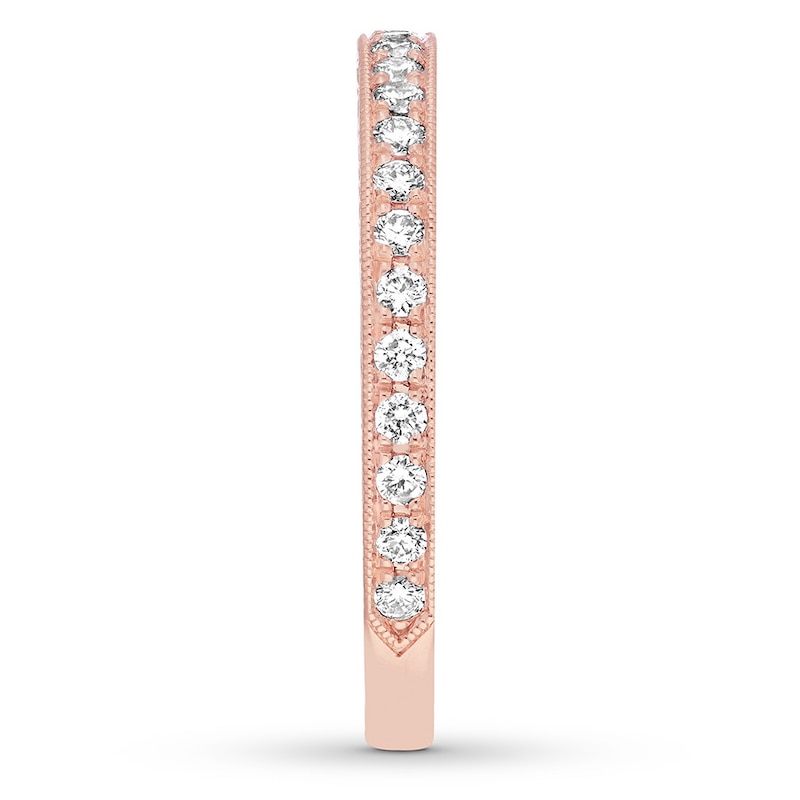 Main Image 3 of Neil Lane Bridal Wedding Band 1/3 ct tw Diamonds 14K Rose Gold