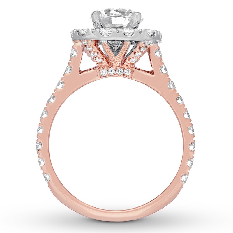 Neil Lane Engagement Ring 2-3/4 ct tw Diamonds 14K Rose Gold