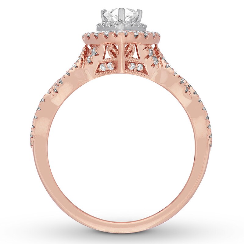 Neil Lane Bridal Ring 7/8 ct tw Diamonds 14K Rose Gold