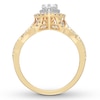 Thumbnail Image 1 of Neil Lane Bridal Ring 7/8 ct tw Pear-Shaped Diamonds 14K Two-Tone Gold