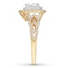 Thumbnail Image 2 of Neil Lane Bridal Ring 7/8 ct tw Pear-Shaped Diamonds 14K Two-Tone Gold