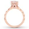 Neil Lane Morganite Engagement Ring 1/3 ct tw Diamonds 14K Rose Gold
