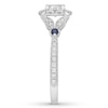 Thumbnail Image 6 of Neil Lane Diamond Cushion & Round-cut Engagement Ring 7/8 ct tw 14K White Gold
