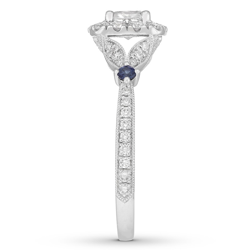 Main Image 6 of Neil Lane Diamond Cushion & Round-cut Engagement Ring 7/8 ct tw 14K White Gold