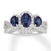 Neil Lane Sapphire Bridal Set 5/8 ct tw Diamonds 14K White Gold