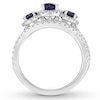 Neil Lane Sapphire Bridal Set 5/8 ct tw Diamonds 14K White Gold