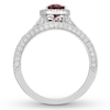 Thumbnail Image 2 of Neil Lane Ruby Bridal Set 7/8 ct tw Diamonds 14K White Gold